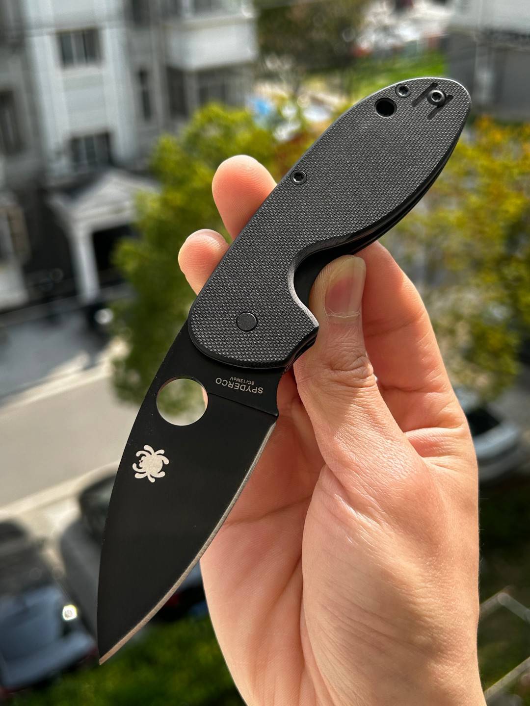 Spyderco  C216GPBBK   8Cr13MoV钢    G-10手柄  黑色    450