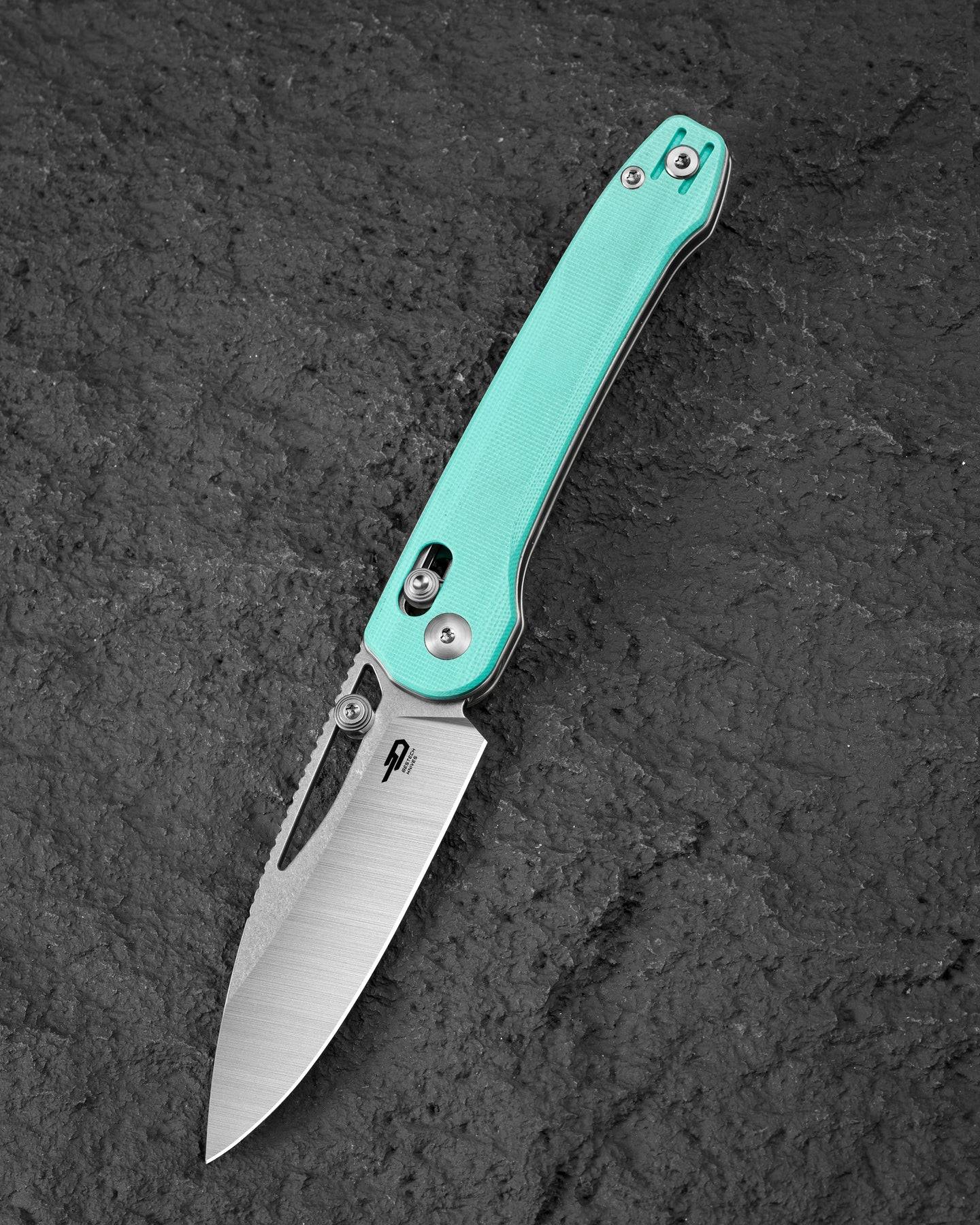 BESTECH COBBER 14C28N钢 G10手柄 BG68B 浅蓝色 490