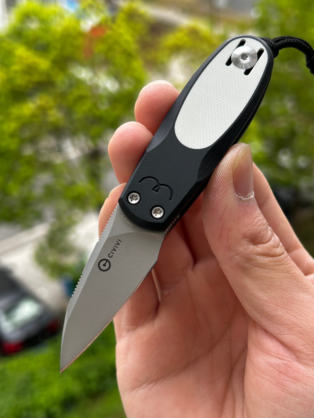 CIVIVI Purr Nitro-V钢 G10手柄 C25054-2 黑色+白色 410