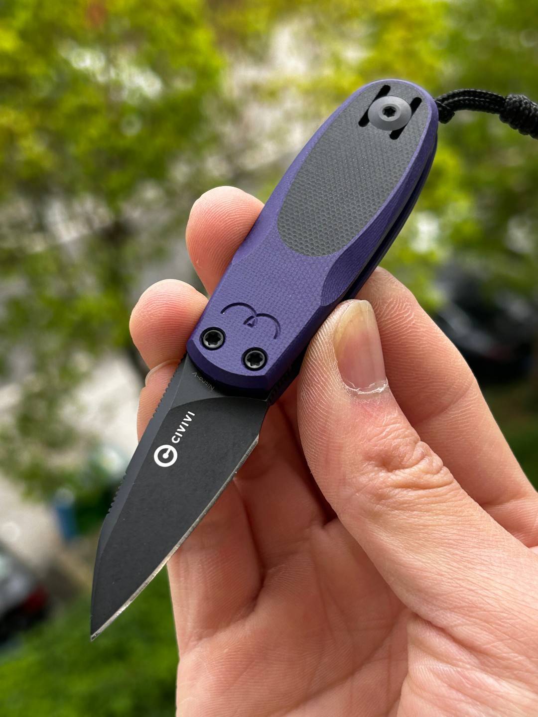 CIVIVI Purr Nitro-V钢 G10手柄 C25054-3 紫色+黑色 410