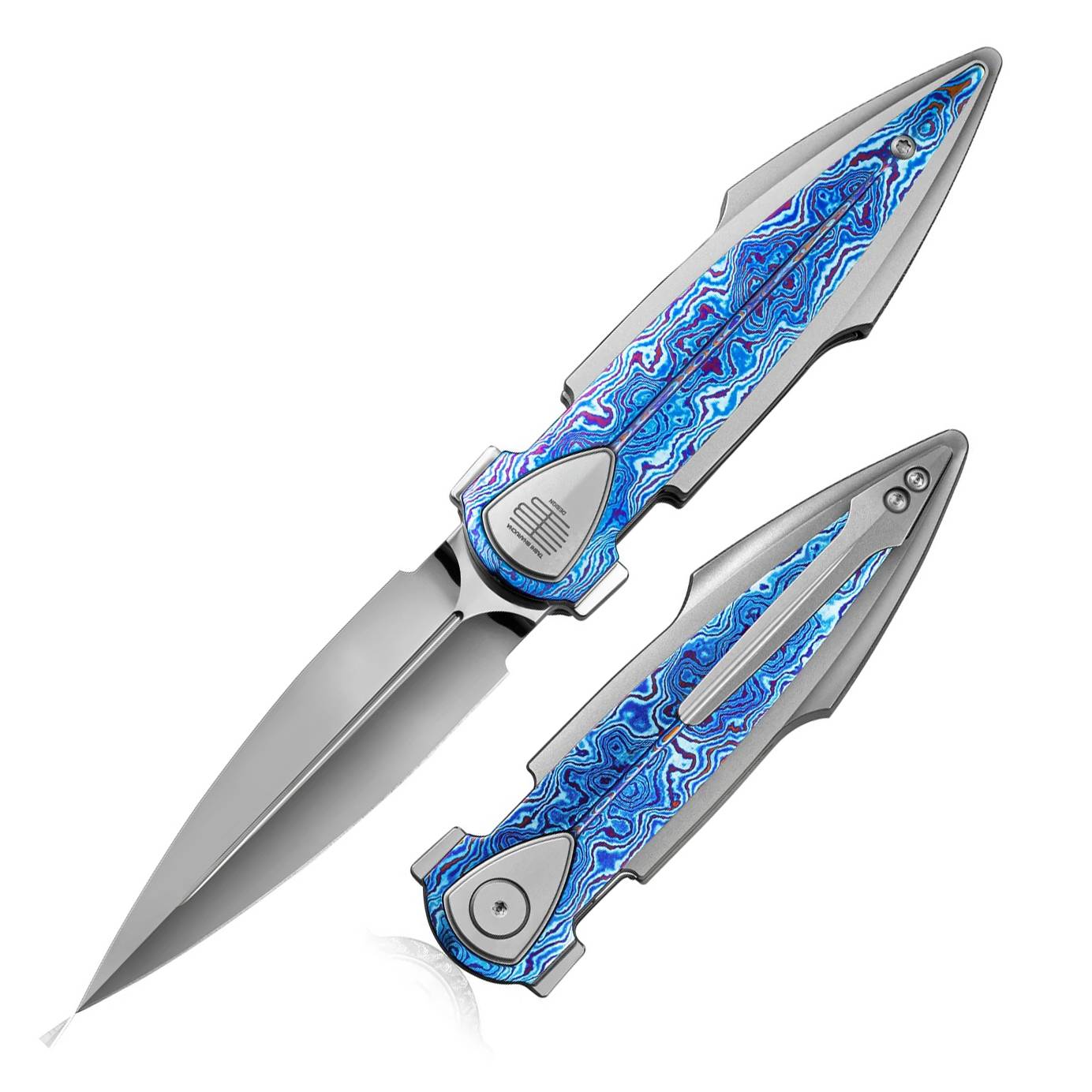 BESTECH IKA DAGGER BT2602G M390钢 钛柄镶嵌钛马  5500