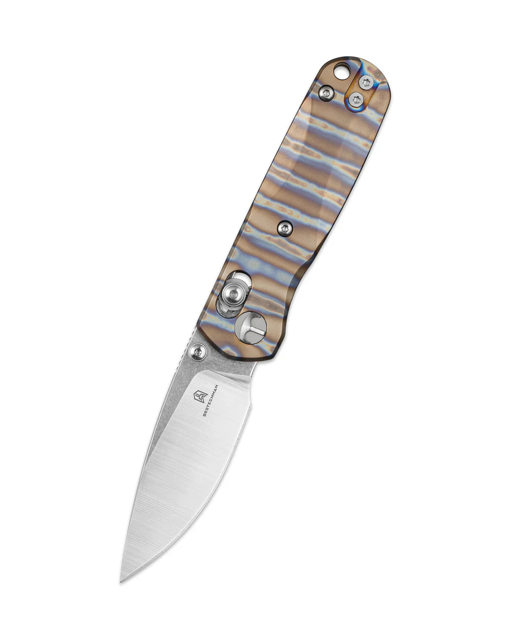 BESTECHMAN SPRITE M390钢 钛合金手柄 BMK21C 火焰色 980
