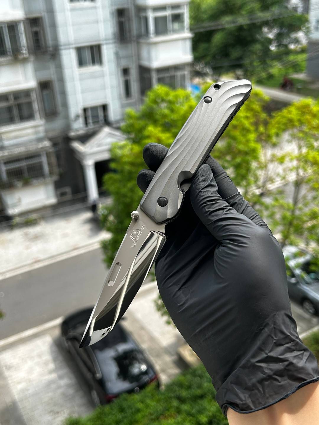 Rockstead HIGO II TI-ZDP (M)  花田洋肥厚 ZDP-189钢 钛柄 喷砂 8800