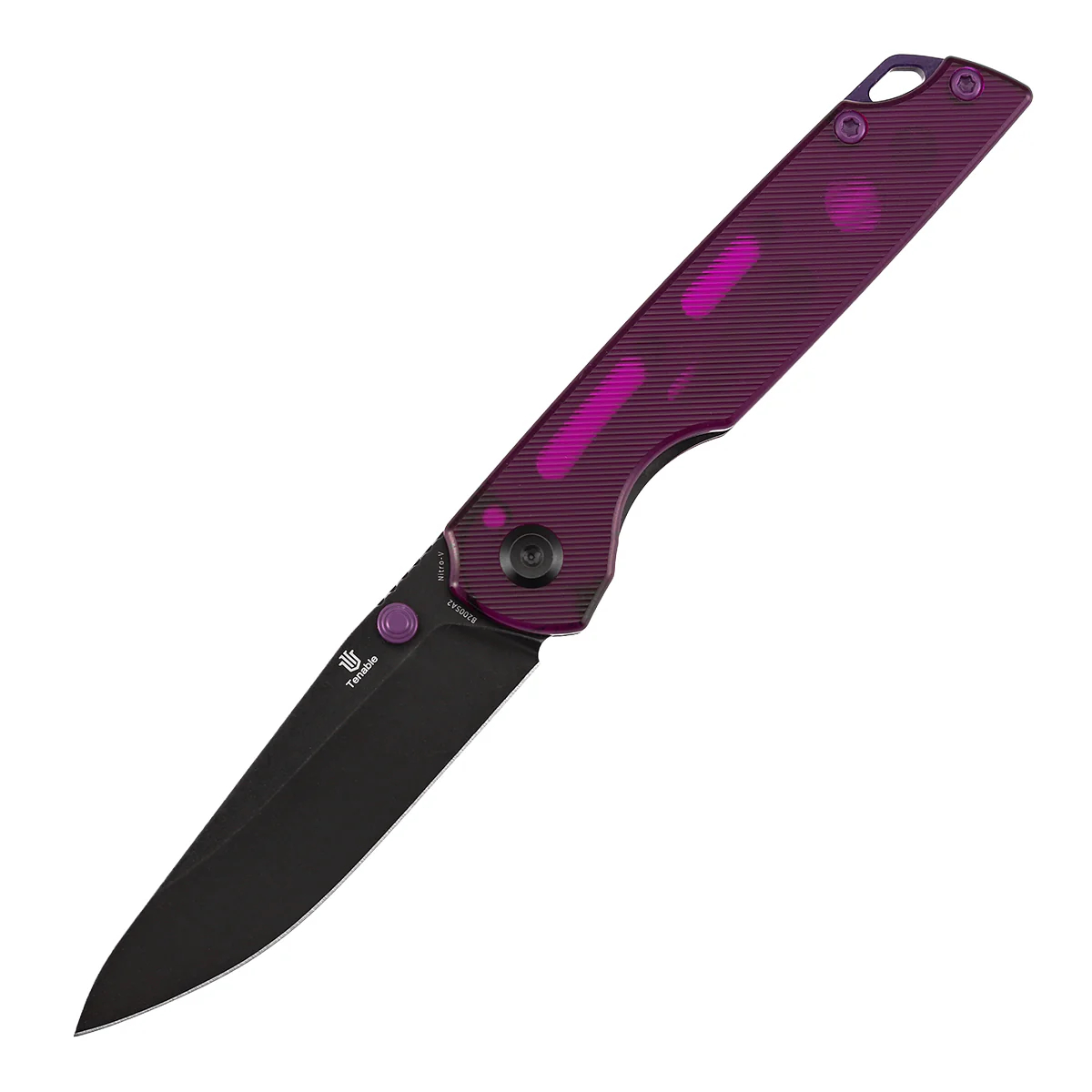 Tenable Mini Warrior Nitro-V钢 Acrylic手柄 B2005A2 紫色 412