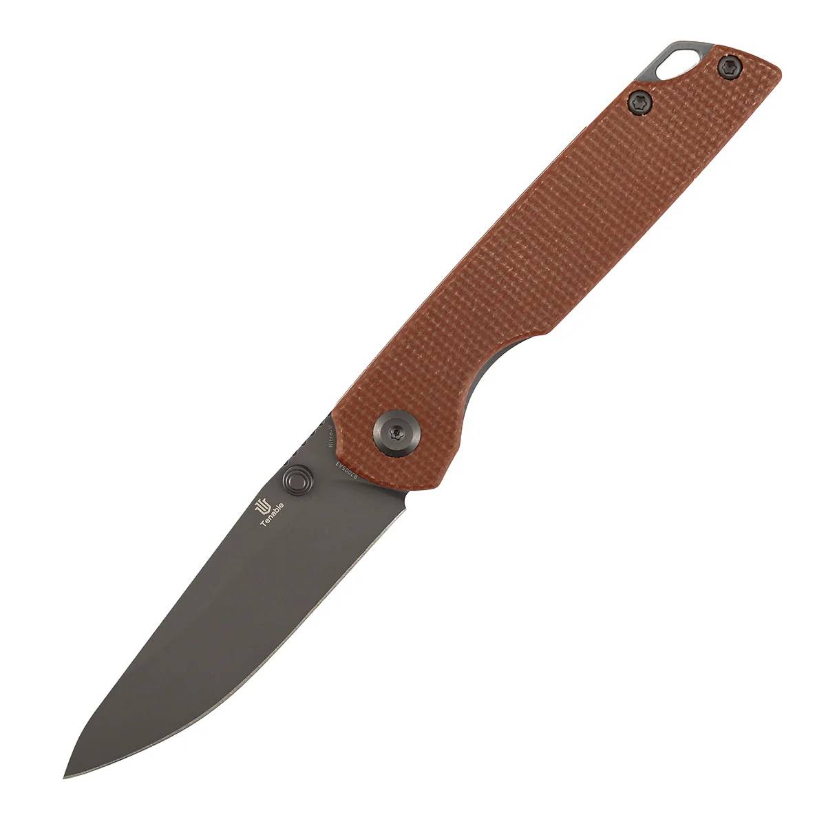 Tenable Mini Warrior Nitro-V钢 Micarta手柄 B2005A3 棕色 398