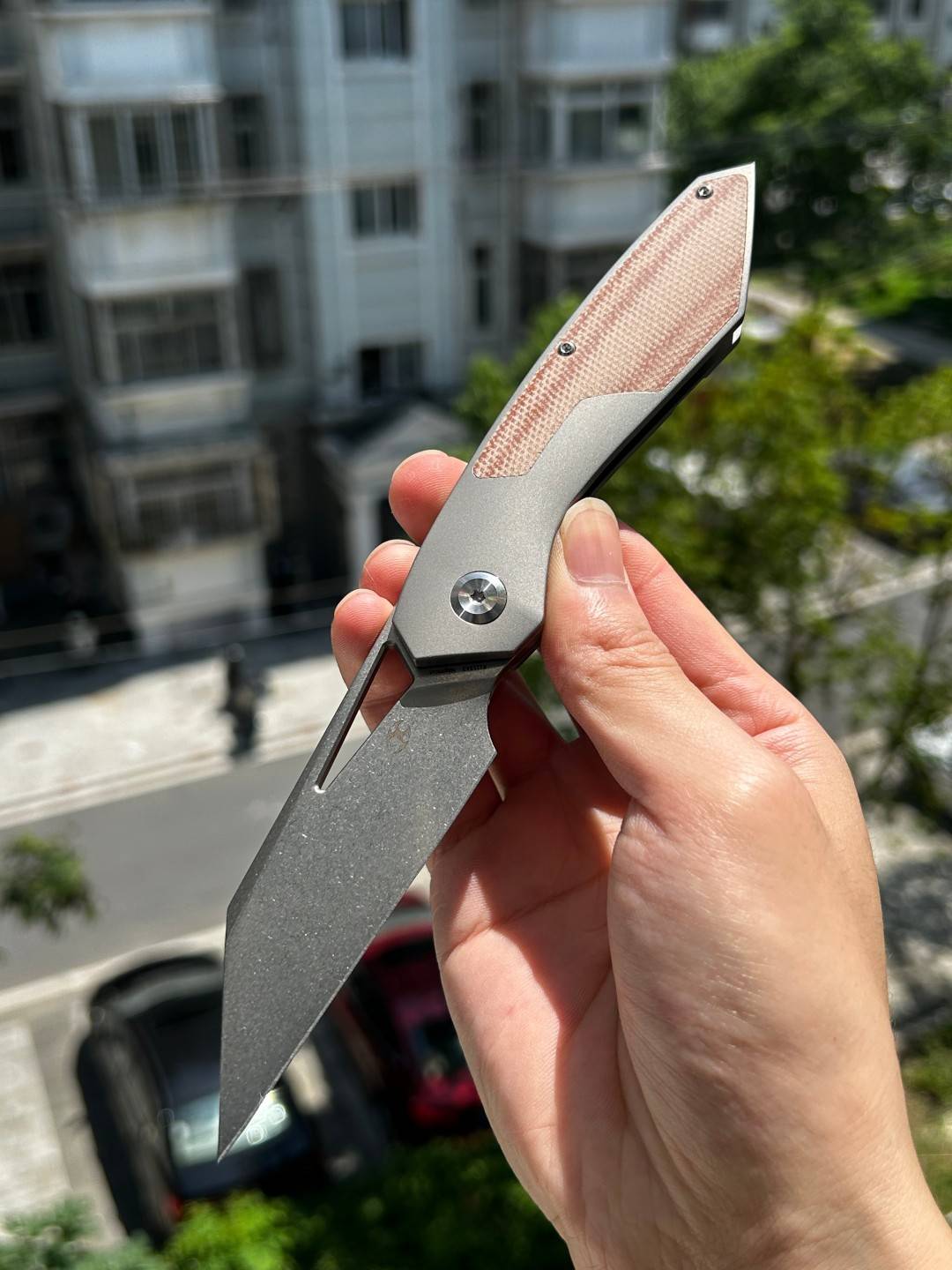 Kansept STRIP Magnacut钢 米卡塔+钛手柄 K1113A3 棕色 1189