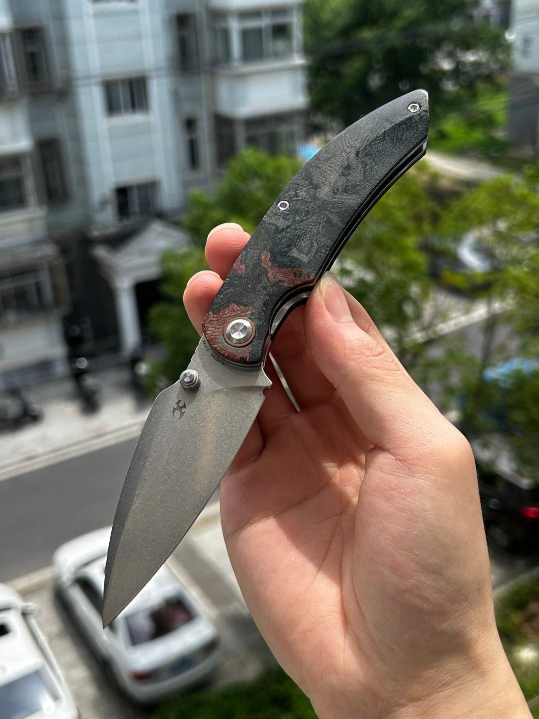 Kansept Falk Elmax钢 米卡塔柄 K1142A4 黑色 限量版 1090