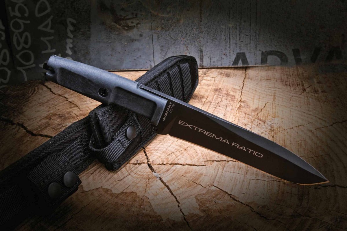 Extrema Ratio DOBERMANN IV TACTICAL 极端武力 杜宾犬四代 黑色橡胶柄 N690钢 黑色表面 04.1000.0184/BLK