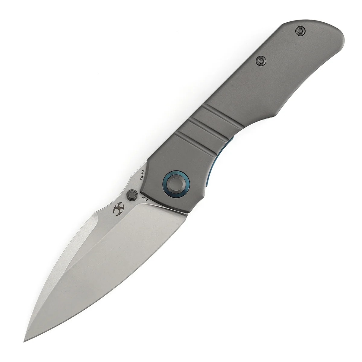 Kansept Mini Lanza CPM-20CV钢 钛合金手柄 K1116A1 灰色 1500