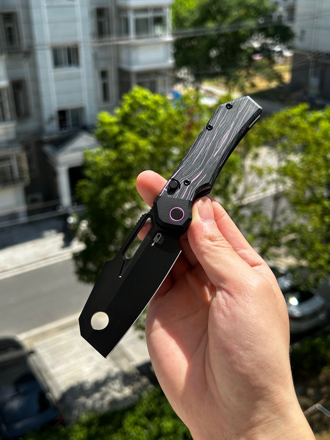 Bestech Nyrrdreki M390钢 钛合金+G10手柄 BT2607B 紫色 2030