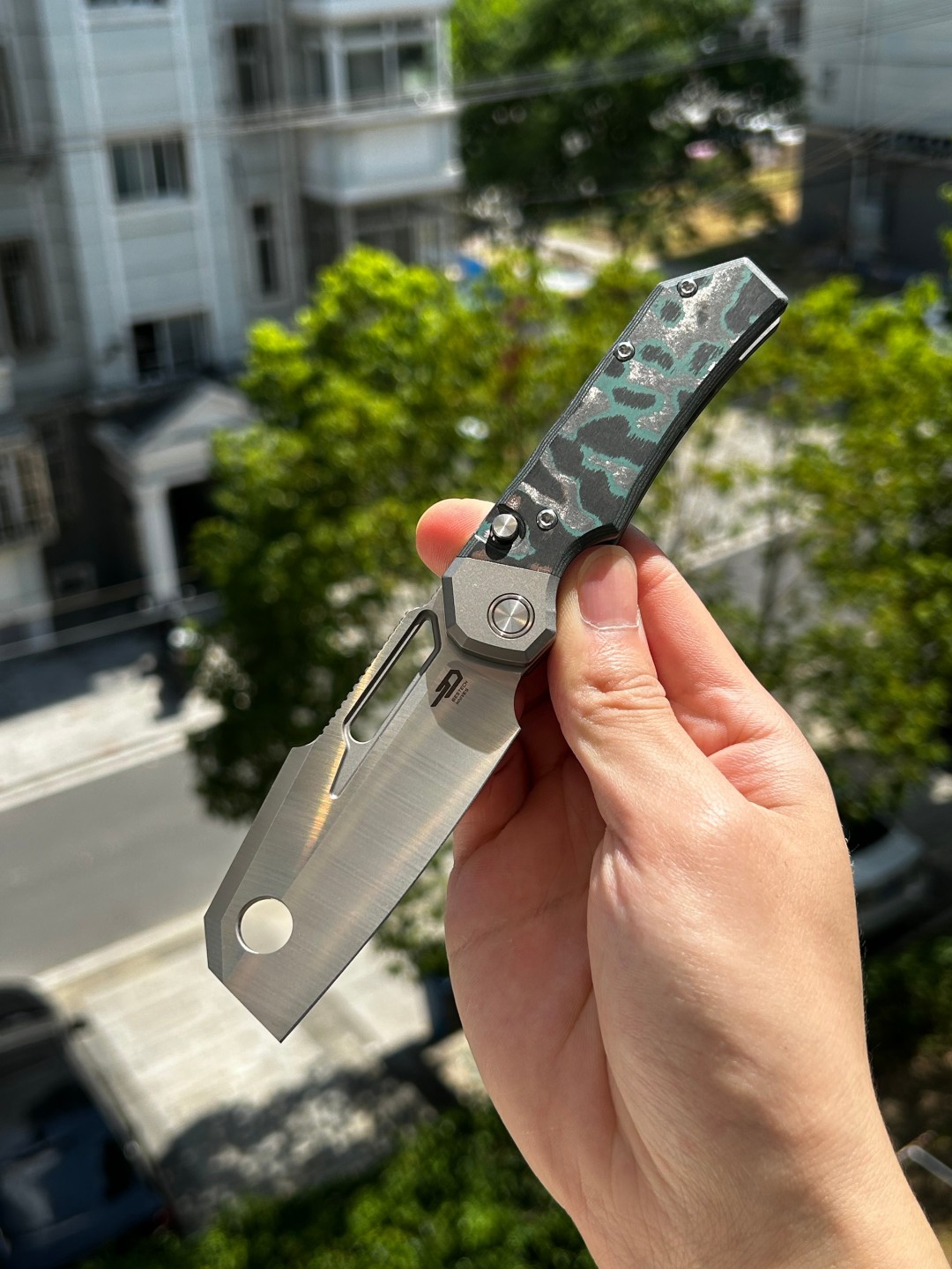 Bestech Nyrrdreki M390钢 钛合金+碳纤维手柄 BT2607C 迷彩 2140