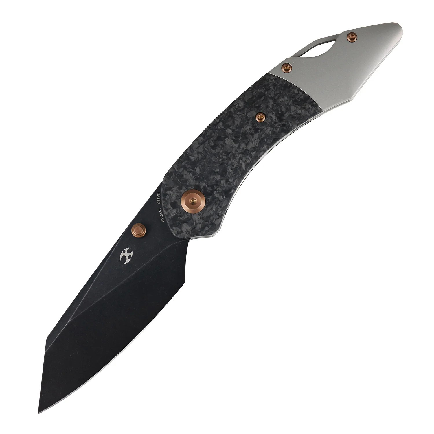 Kansept K9 CPM-S35VN钢 碳纤维 + 钛合金手柄 K1151A1 黑色 1540