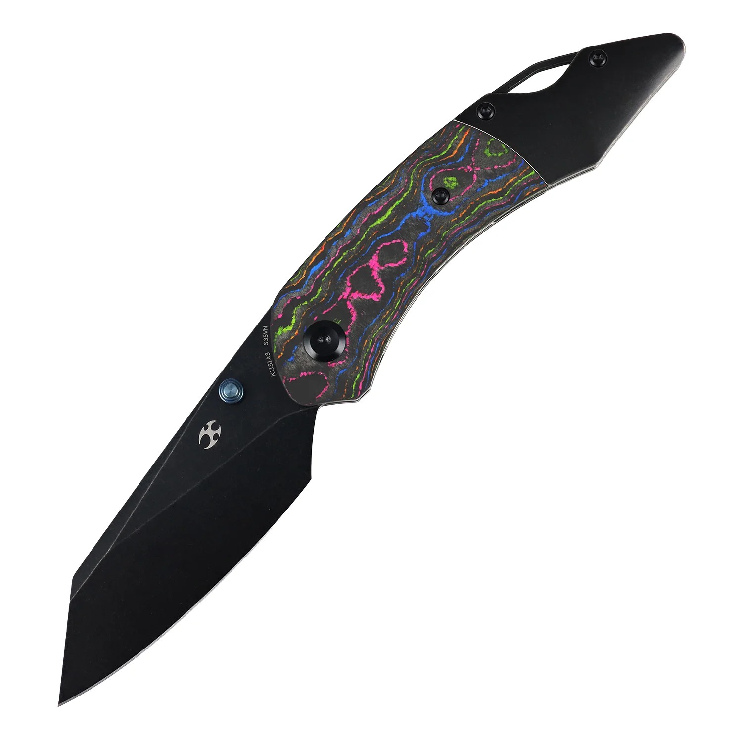 Kansept K9 CPM-S35VN钢 碳纤维 + 钛合金手柄 K1151A3 迷彩 1820