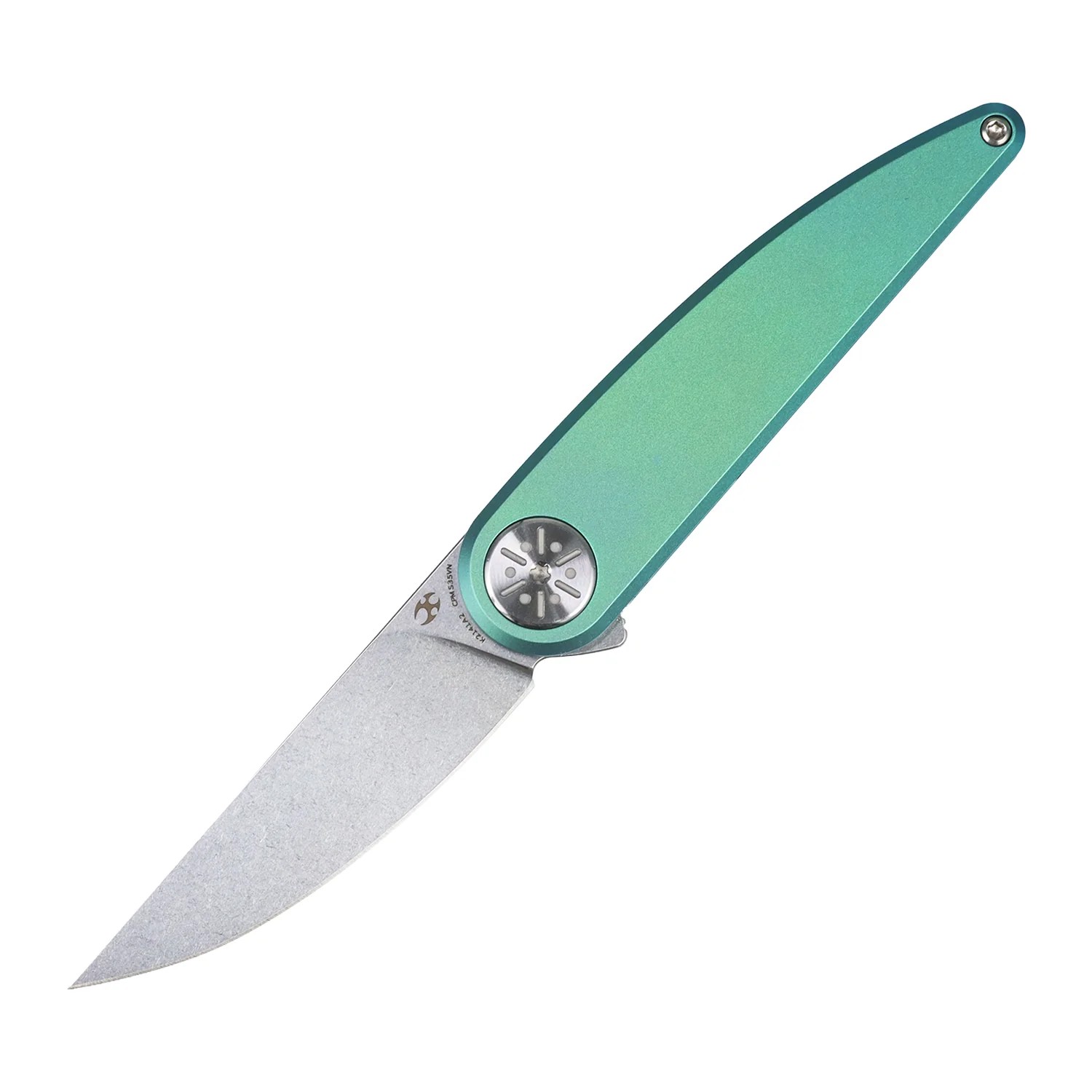 Kansept Symétrix CPM-S35VN钢 钛合金手柄 K2141A2 绿色 1120