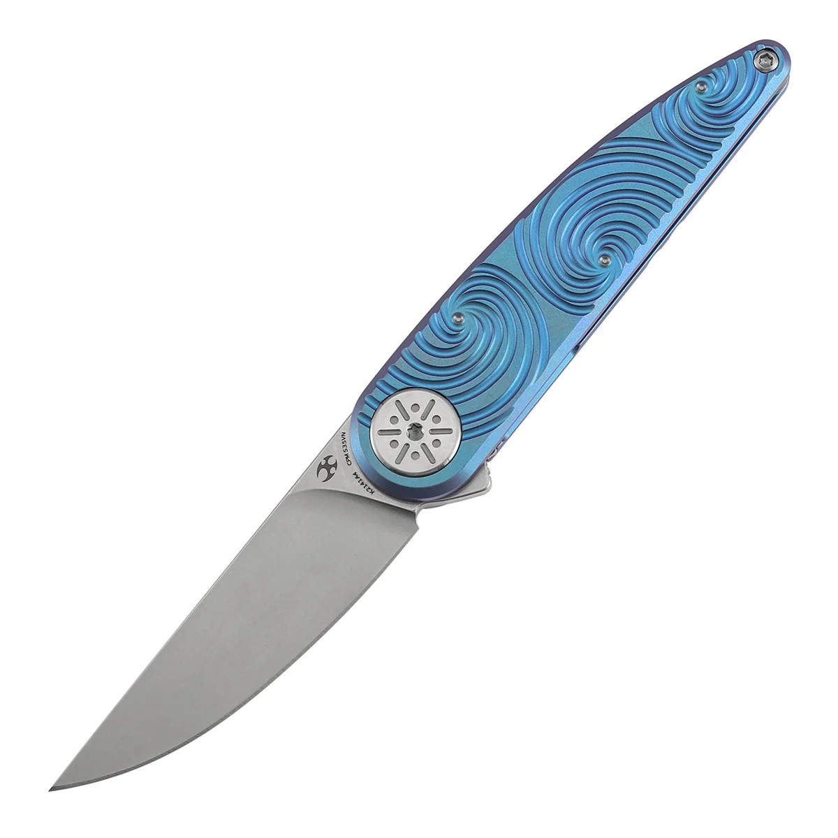 Kansept Symétrix CPM-S35VN钢 钛合金手柄 K2141A4 蓝紫 1260