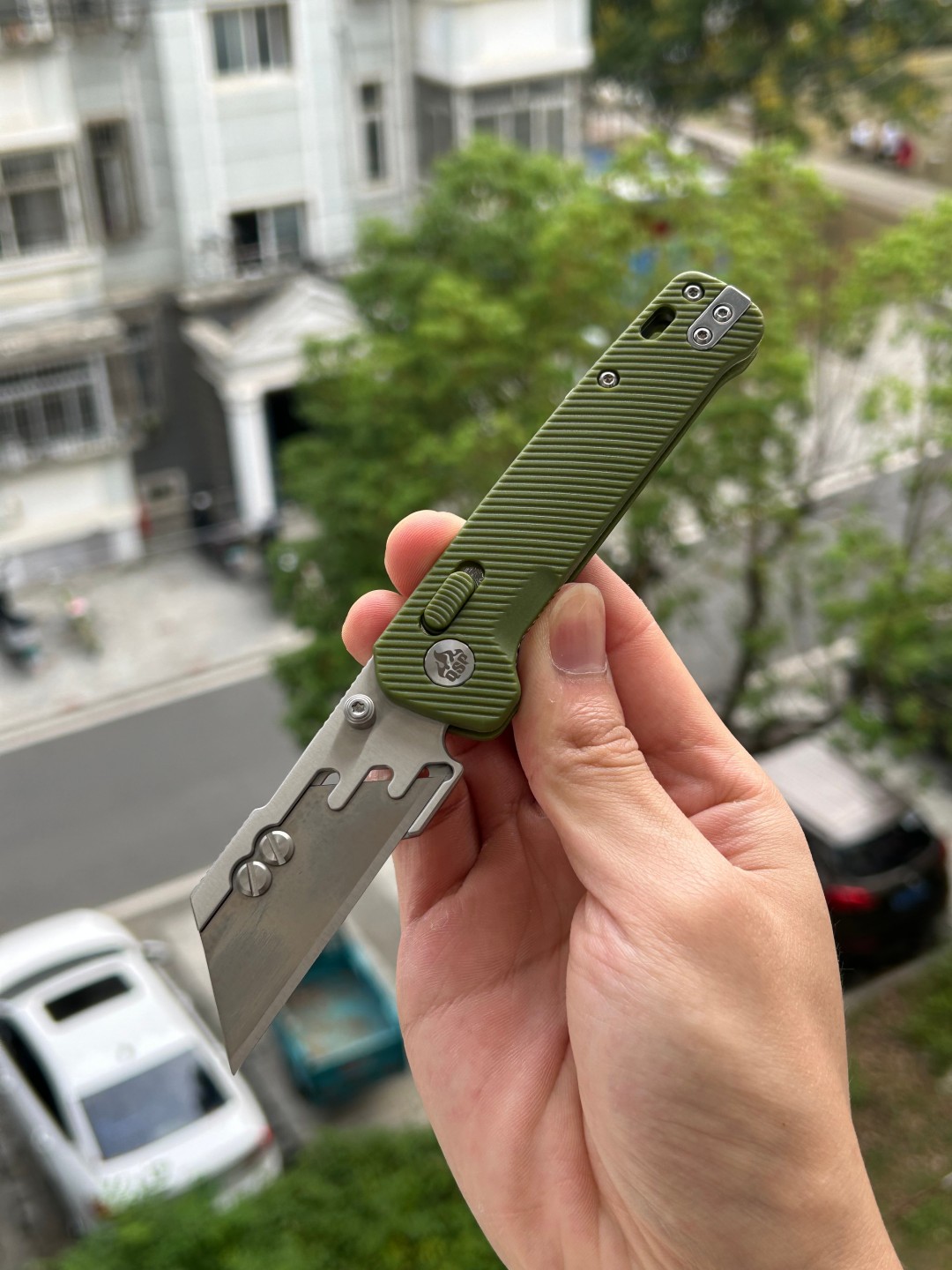 QSP Penguin Workmate  折叠美工刀  QS130UT-B 绿色 348