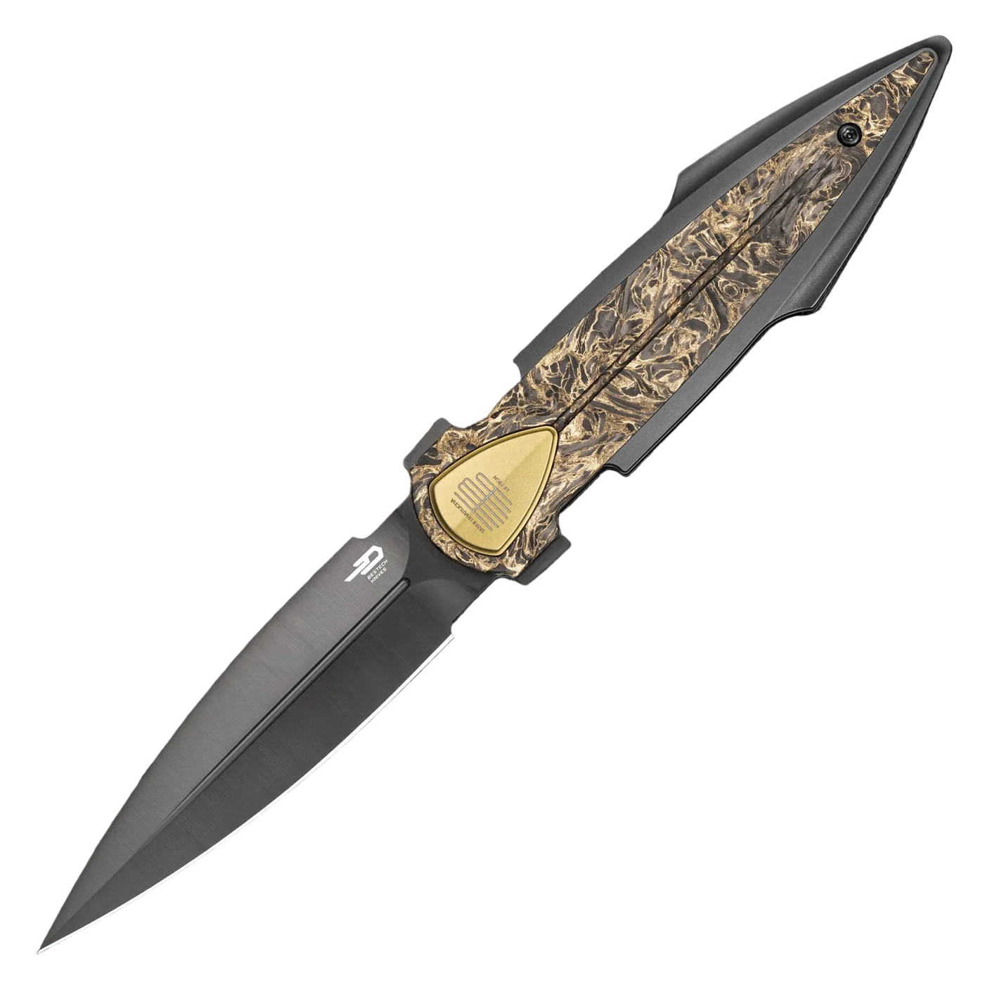 Bestech BT2602H IKA DAGGER M390钢 钛合金+碳纤维手柄 黑色 3870