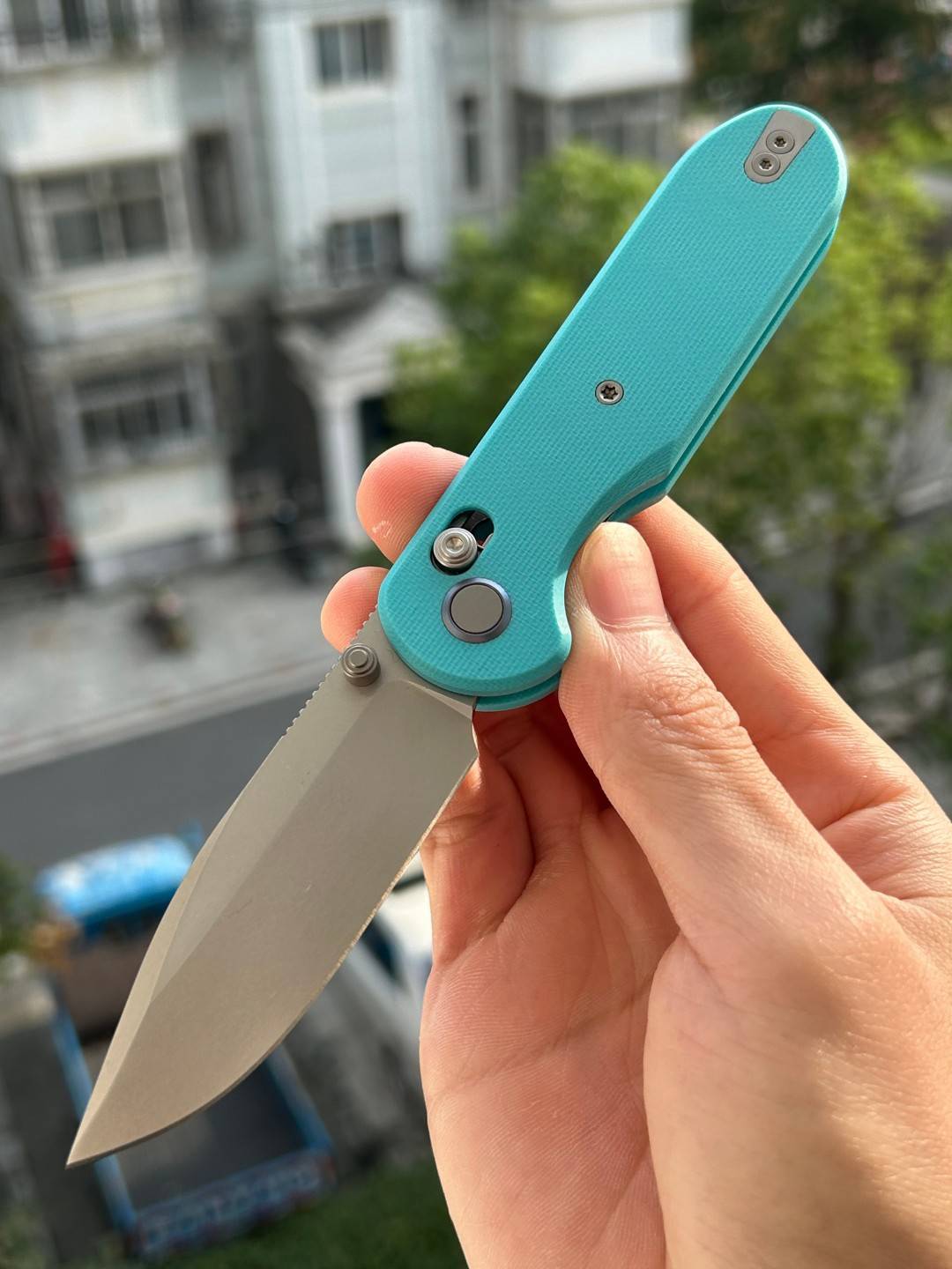 GEO Knife Ethereal Cutter M390钢 G10手柄 GEO2402G 蒂芙尼蓝 610
